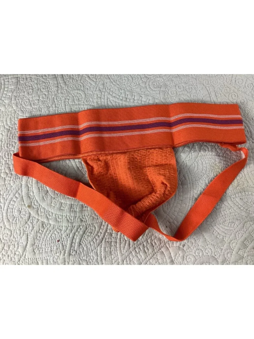 Arjen Kroos Mens Orange Athletic Supporter Jockstrap Underwear*Gay*Large*NIP